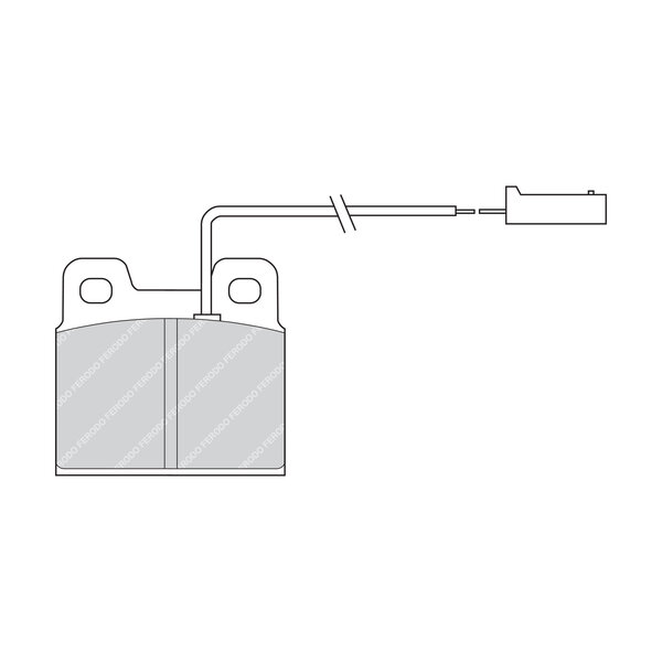 Kit di 4 pastiglie freno FERODO FDB728