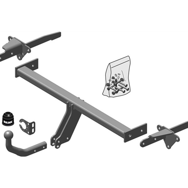 Gancio traino fisso BRINK 644100