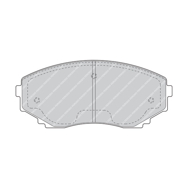 Kit di 4 pastiglie freno FERODO FDB1445