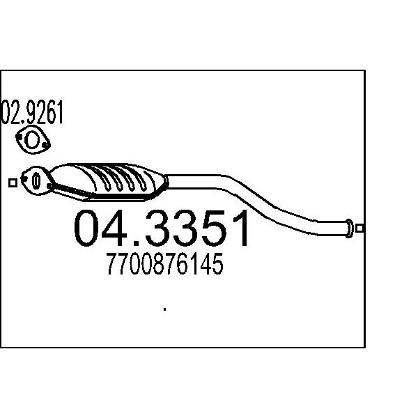 Catalizzatore MTS 04.3351
