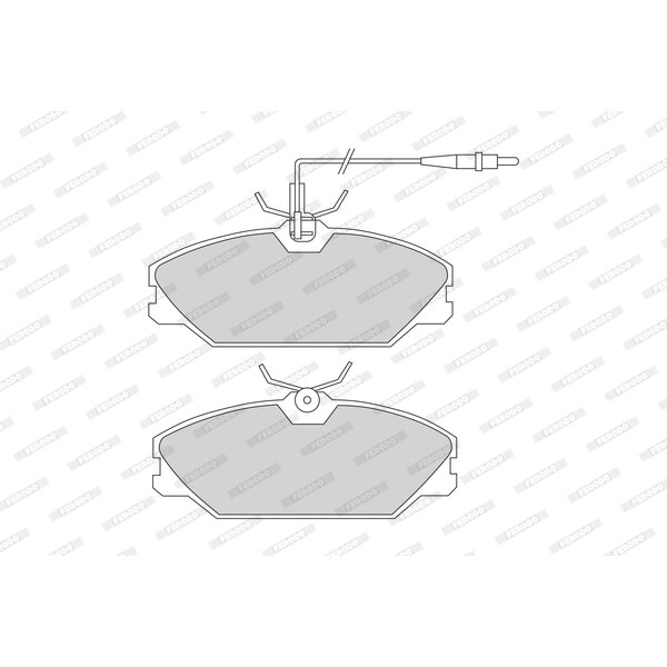 Kit di 4 pastiglie freno FERODO FDB1085