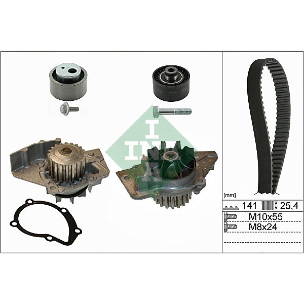 Kit distribuzione con pompa acqua INA 530 0470 30