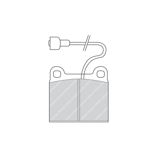 Kit di 4 pastiglie freno FERODO FDB190