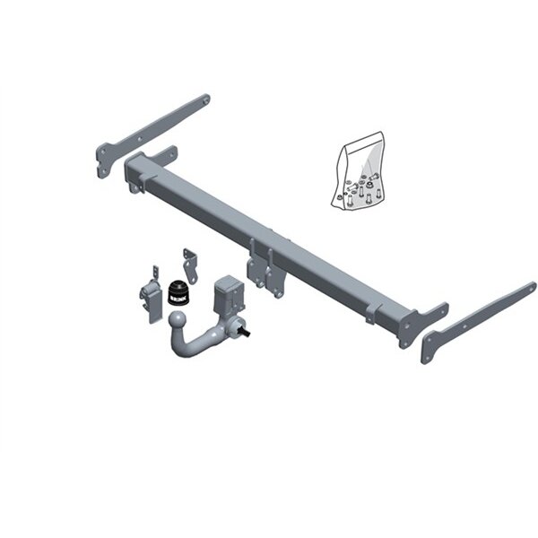 Gancio traino estraibile BRINK 666300