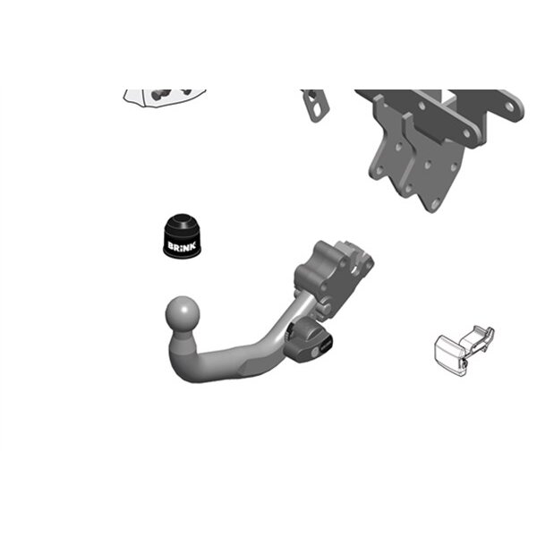 Gancio traino estraibile BRINK 664400
