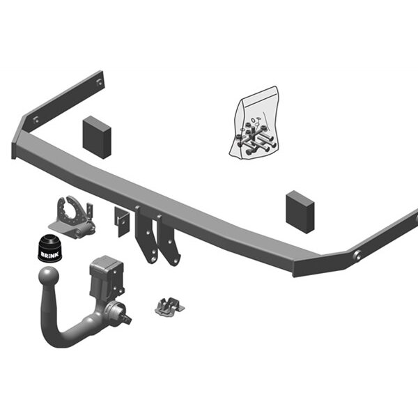 Gancio traino estraibile BRINK 640500