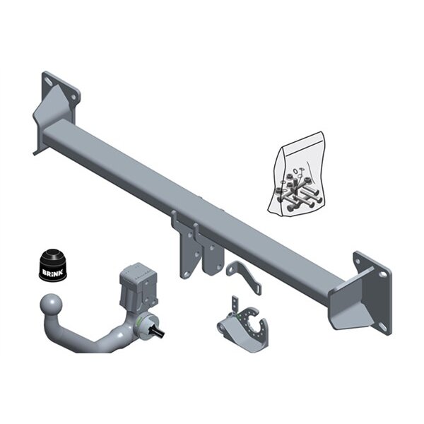 Gancio traino estraibile BRINK 622900