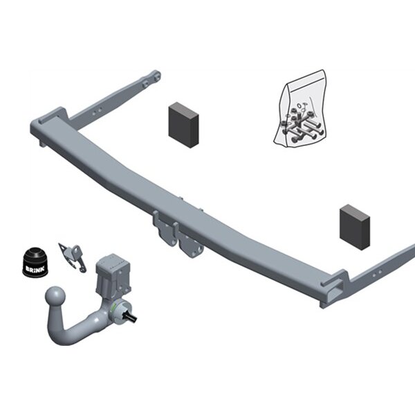 Gancio traino estraibile BRINK 625200