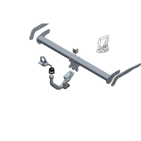Gancio traino estraibile BRINK 661600