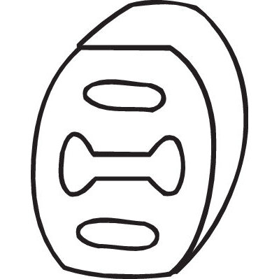 Supporto gomma BOSAL referenza 255-022