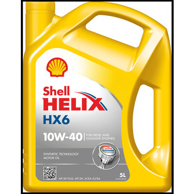 Olio motore SHELL Helix HX6 10W40 5 Litri