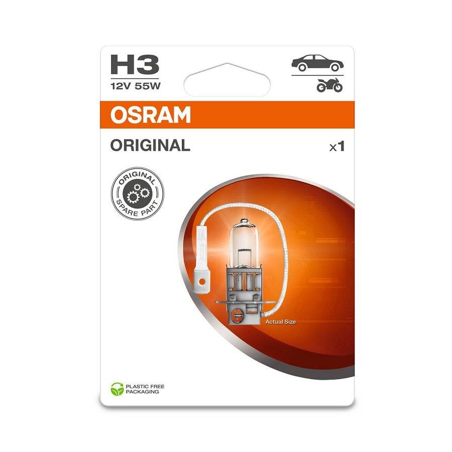 1 lampadina H3 12V OSRAM ORIGINAL