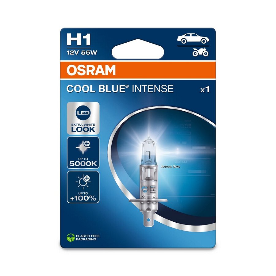 1 lampadina H1 12V OSRAM COOL BLUE