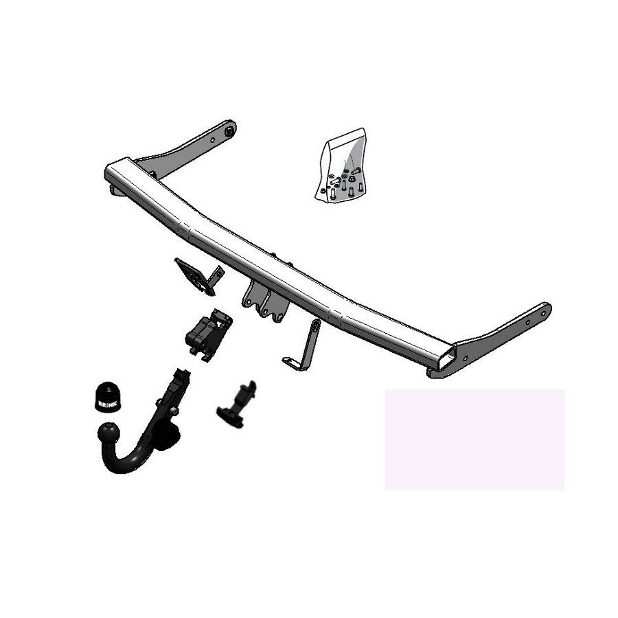 Gancio traino estraibile BRINK 450600