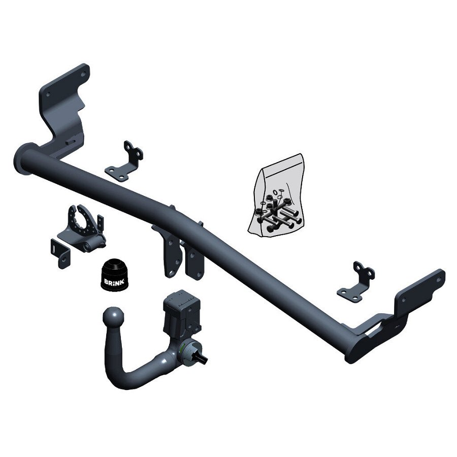 Gancio traino estraibile BRINK 659600