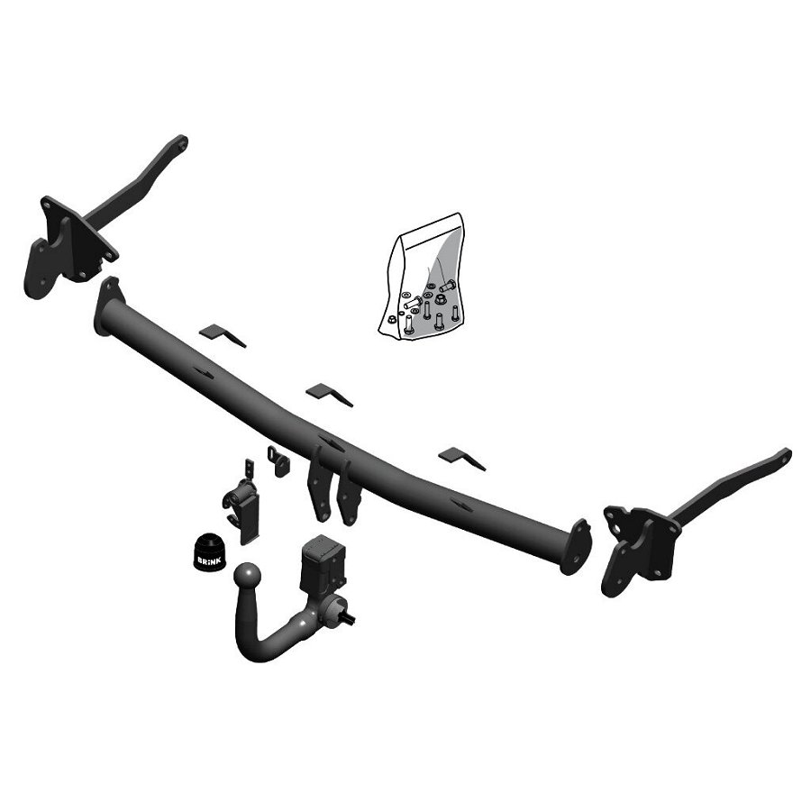 Gancio traino estraibile BRINK 673900