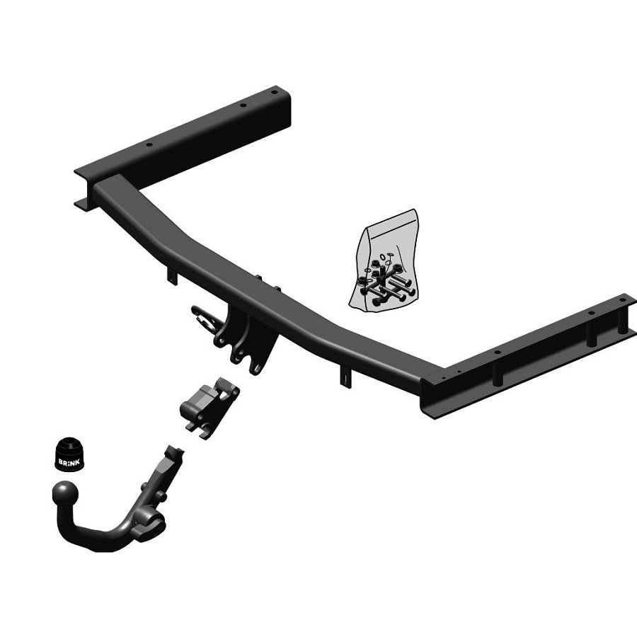 Gancio traino estraibile BRINK 440400