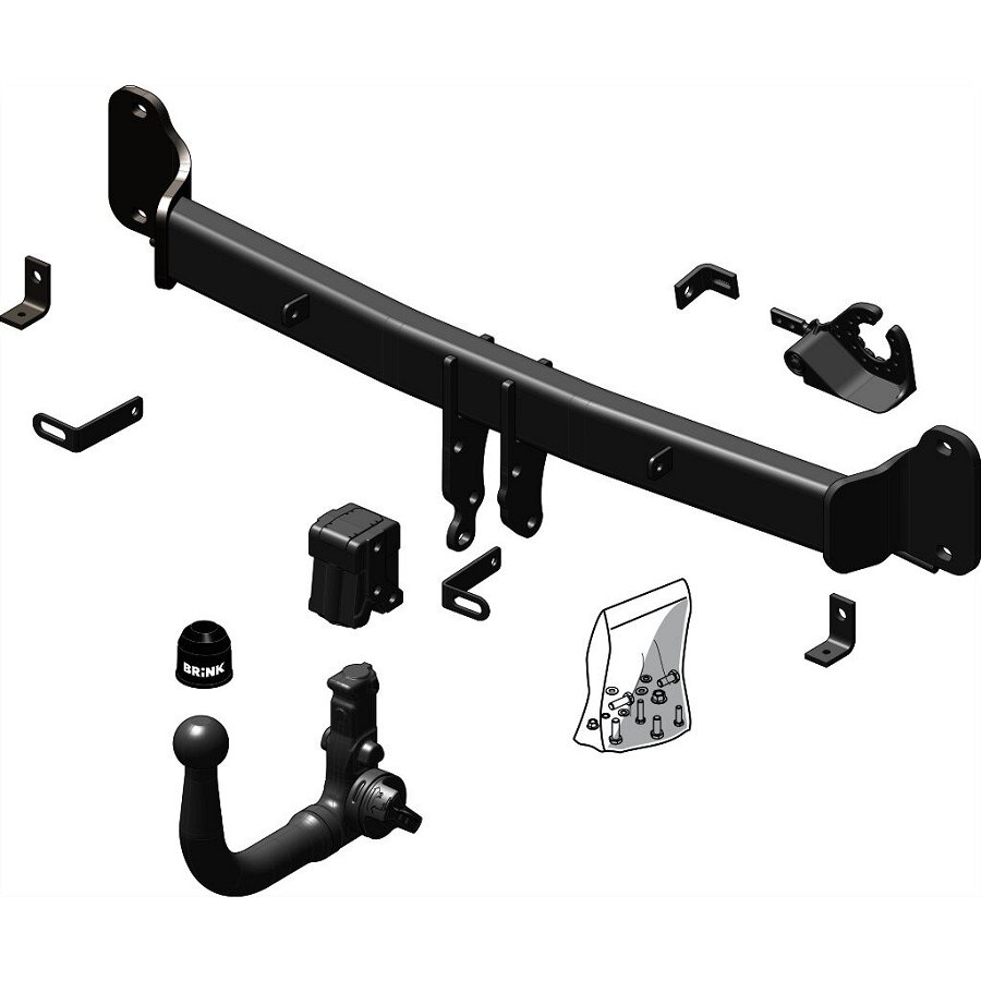Gancio traino estraibile BRINK 604100