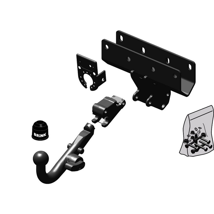 Gancio traino estraibile BRINK 380000