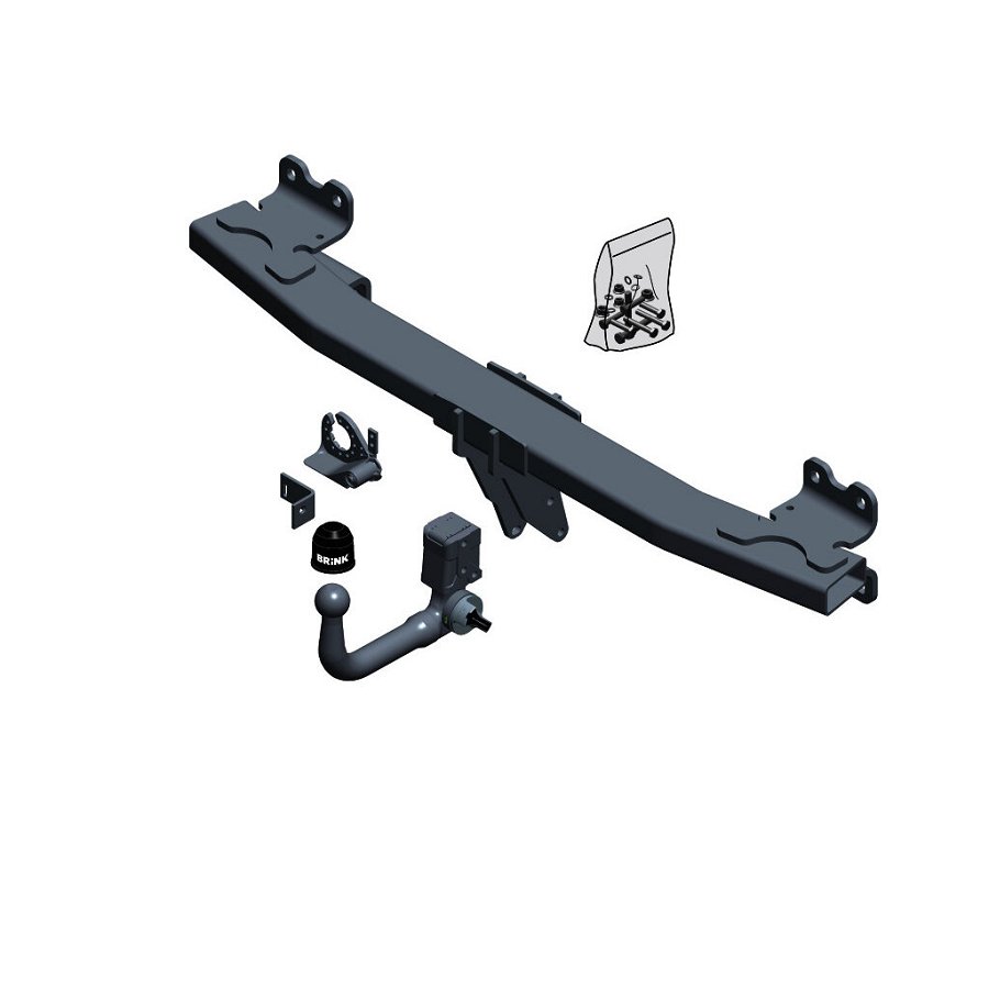 Gancio traino estraibile BRINK 655700