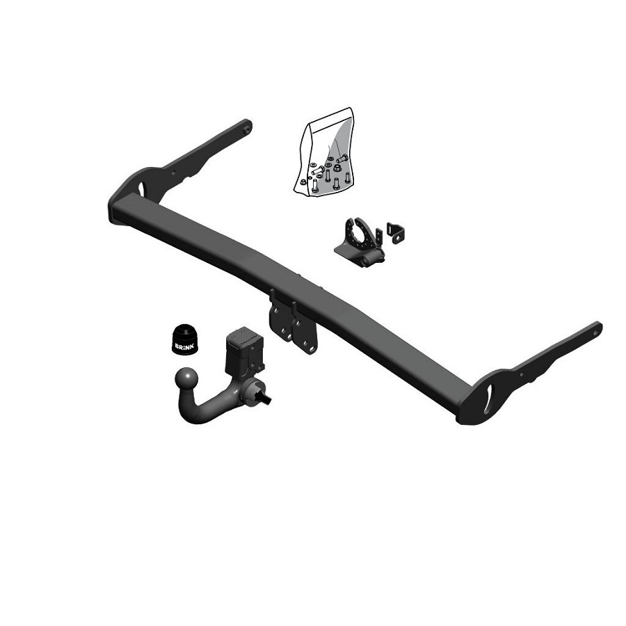 Gancio traino estraibile BRINK 676600