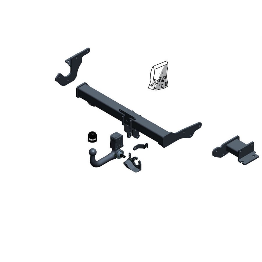 Gancio traino estraibile BRINK 665100
