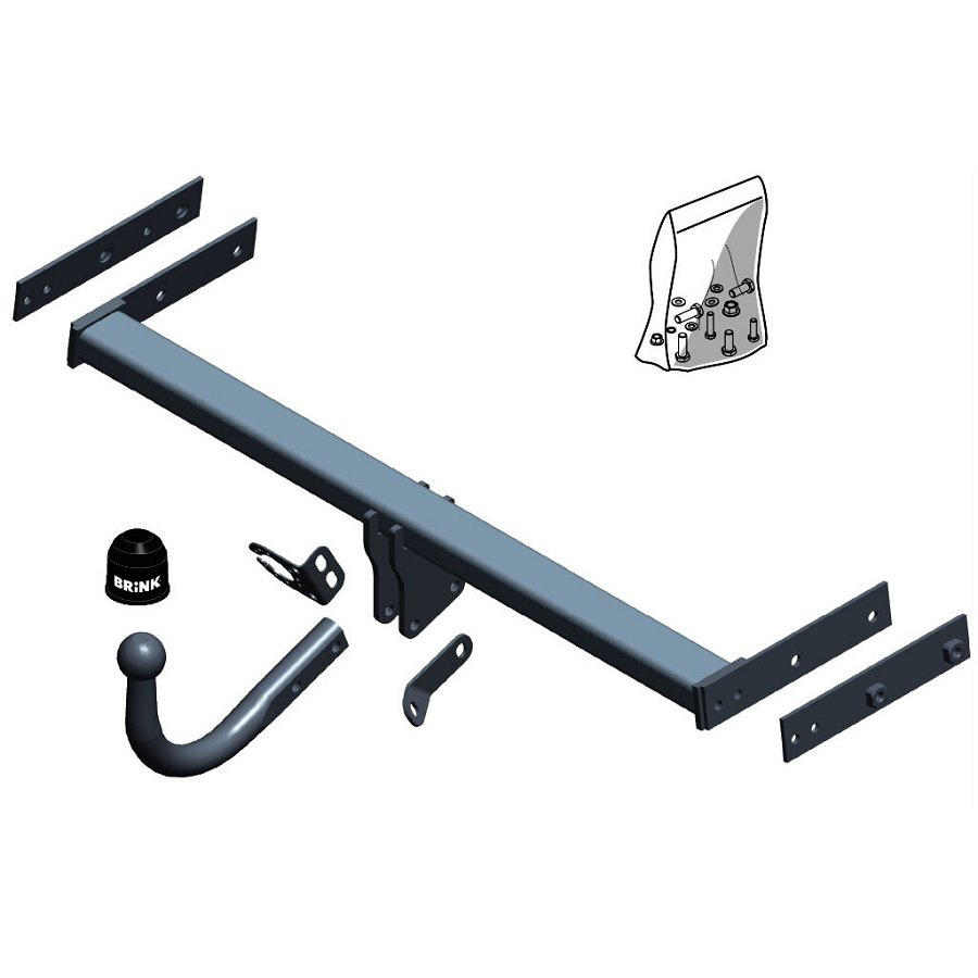 Gancio traino fisso BRINK 612800