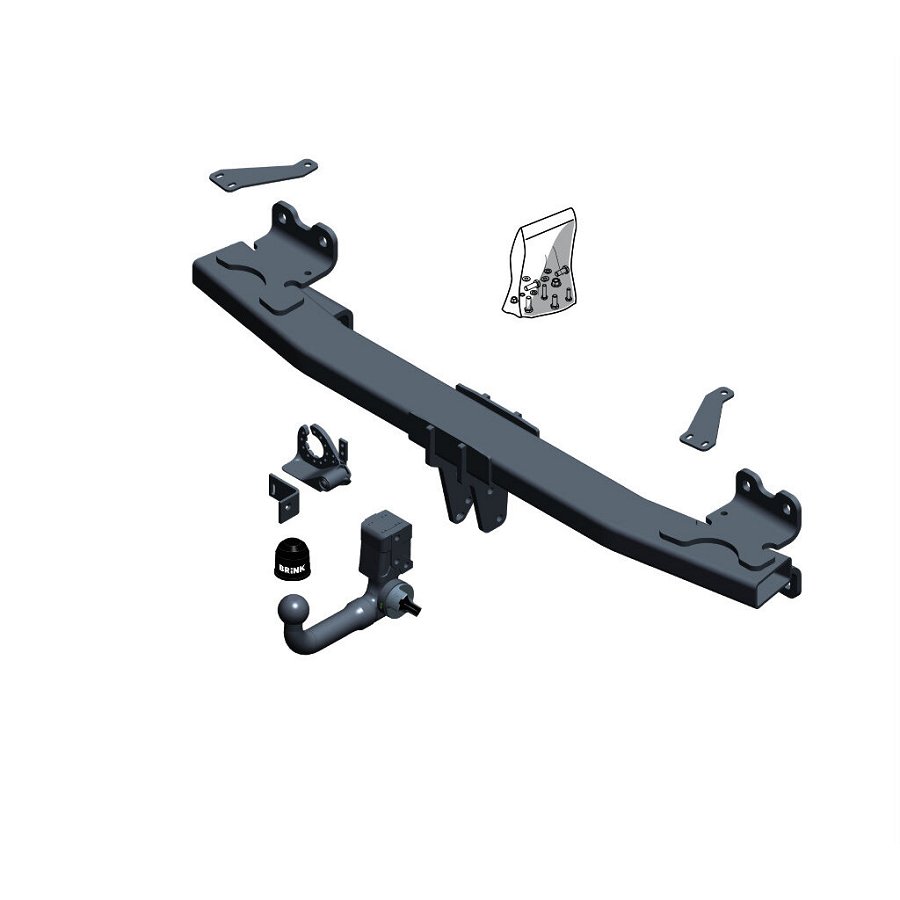 Gancio traino estraibile BRINK 655800