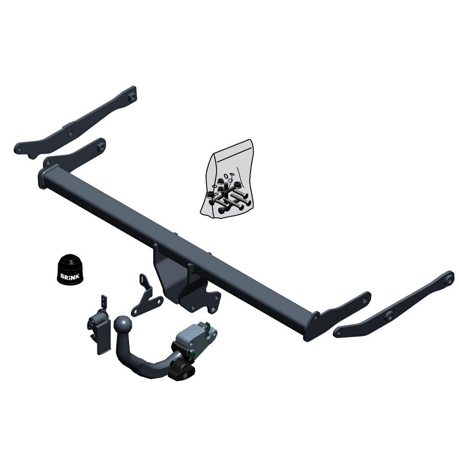 Gancio traino estraibile BRINK 669200