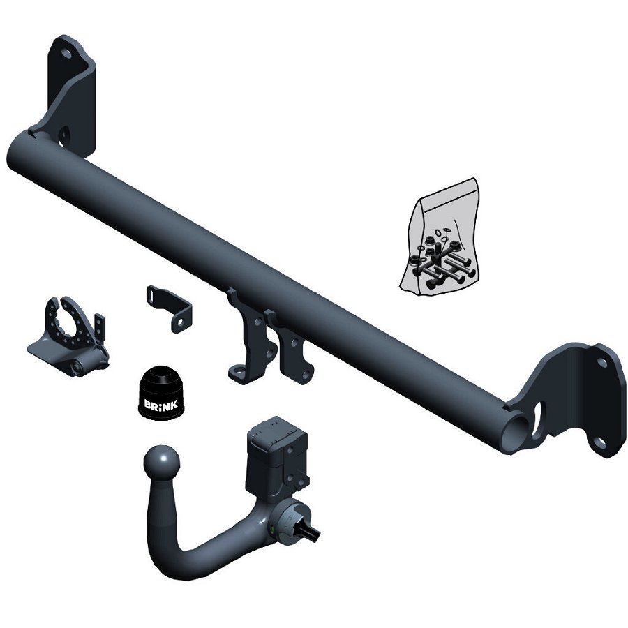 Gancio traino estraibile BRINK 678600