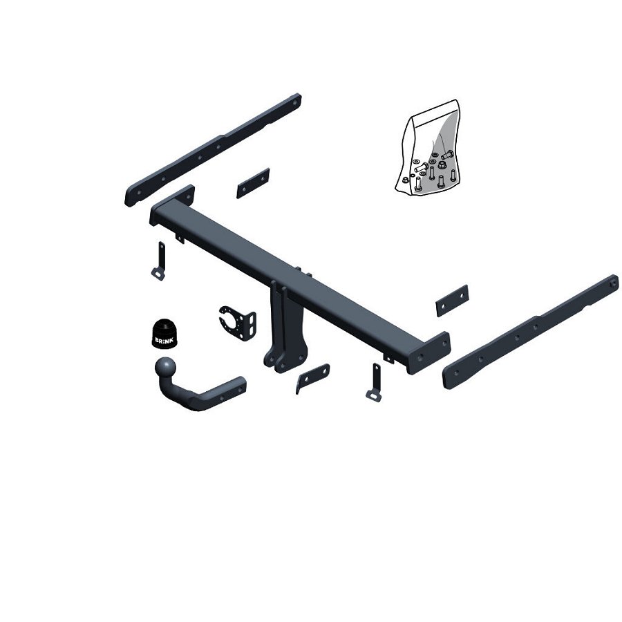 Gancio traino fisso BRINK 608900