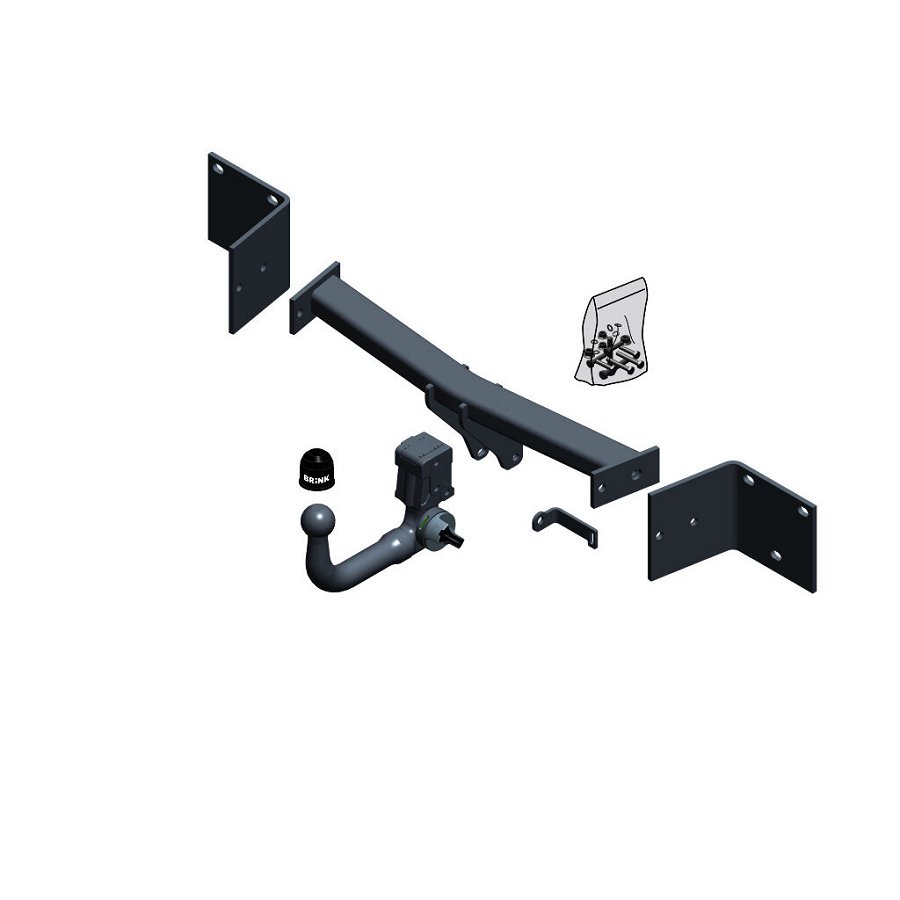 Gancio traino estraibile BRINK 622800