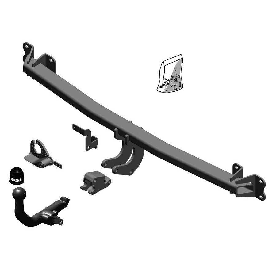Gancio traino estraibile BRINK 597800