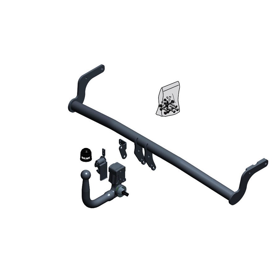 Gancio traino estraibile BRINK 631200