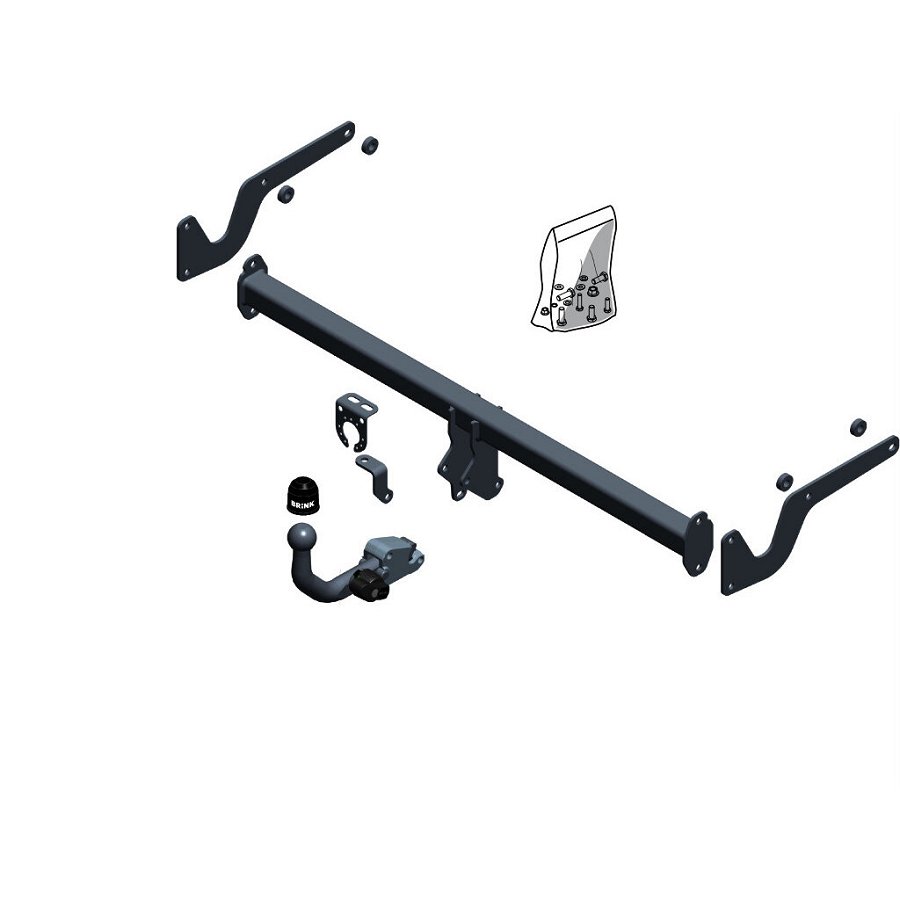 Gancio traino estraibile BRINK 674400