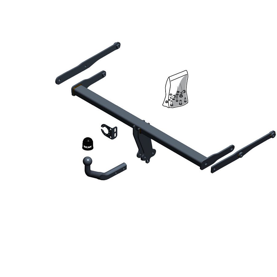 Gancio traino fisso BRINK 680200