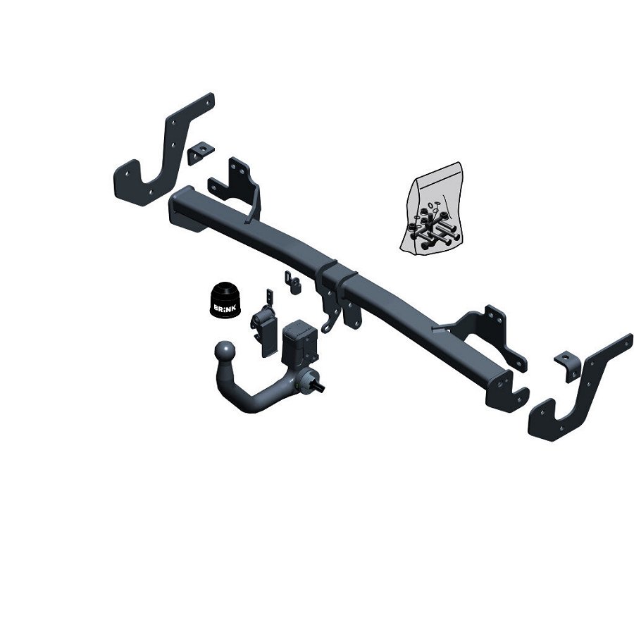 Gancio traino estraibile BRINK 680700