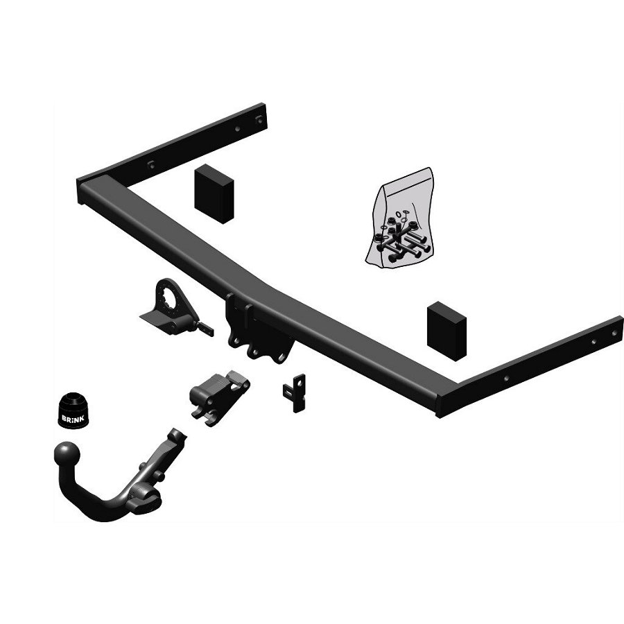 Gancio traino estraibile BRINK 452000