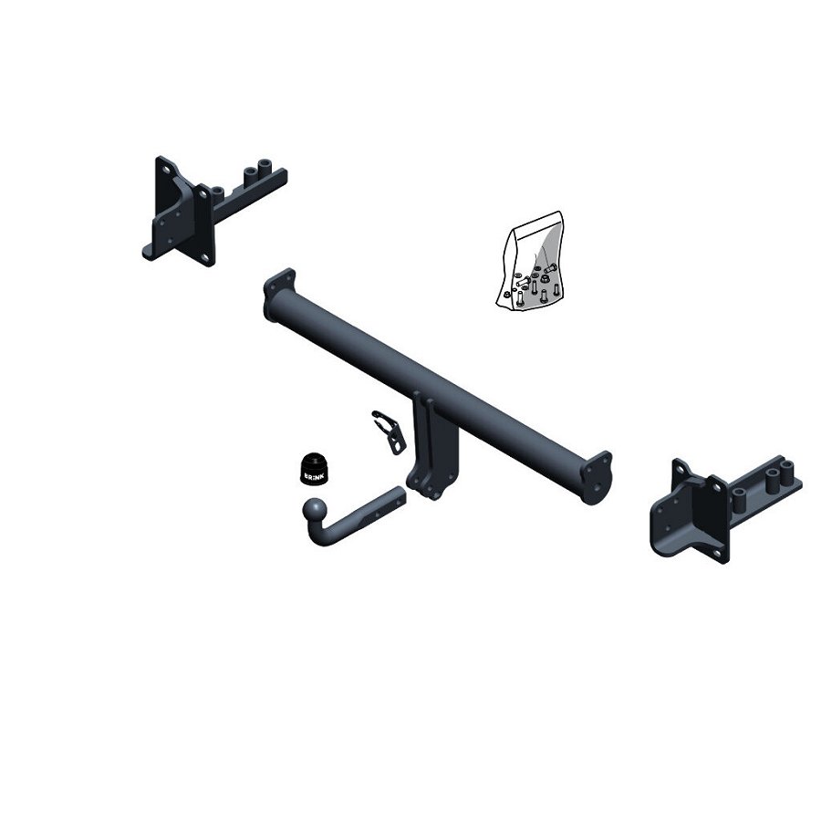 Gancio traino fisso BRINK 616400
