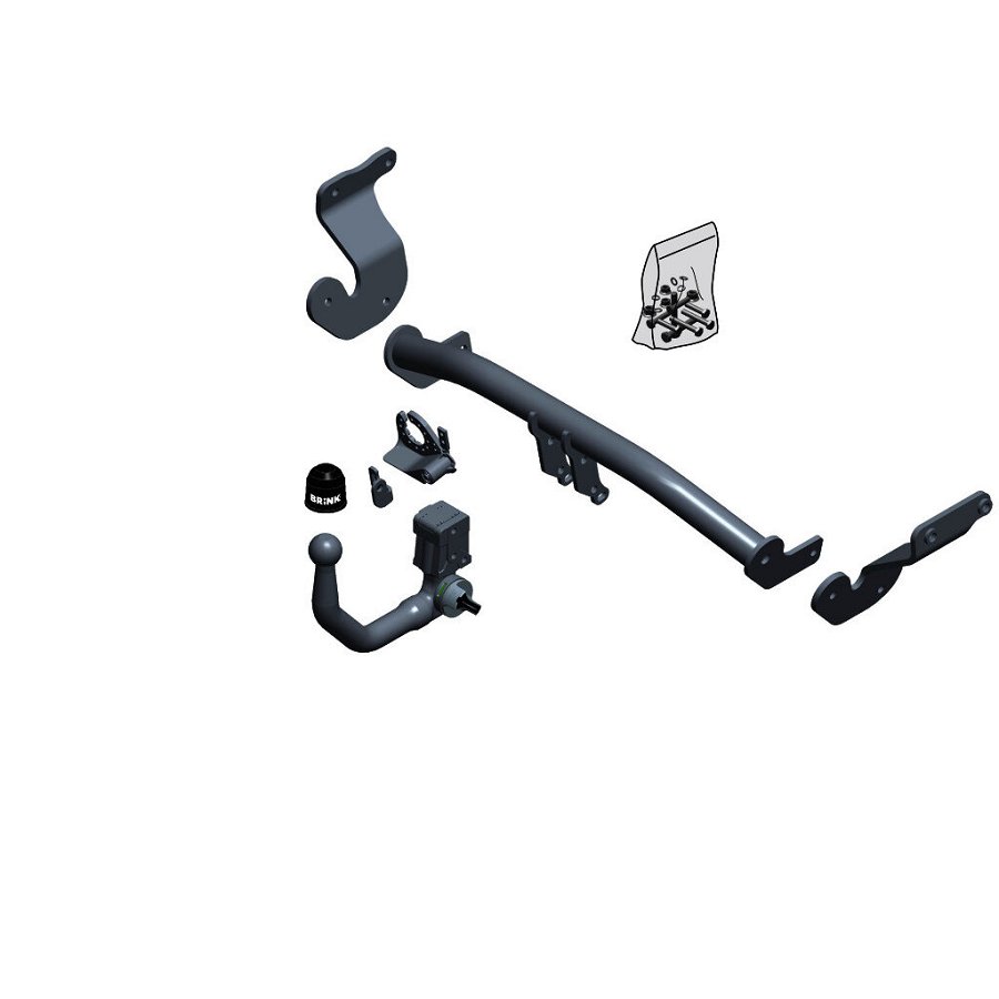 Gancio traino estraibile BRINK 625500
