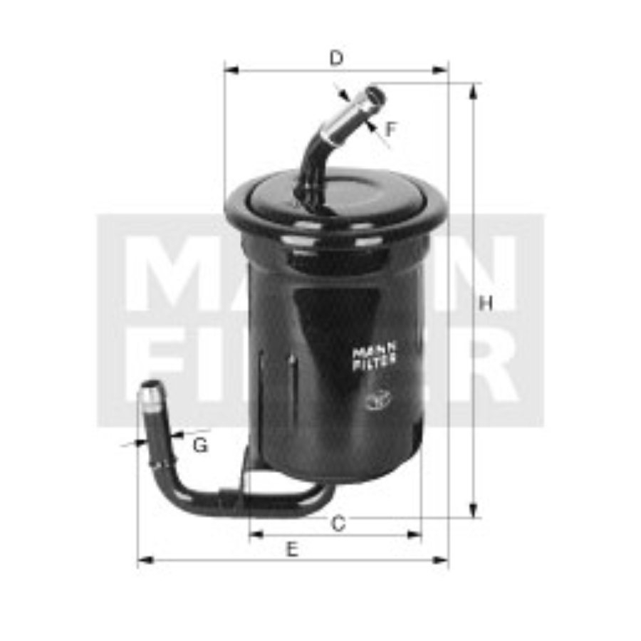 Filtro carburante MANN WK614/13