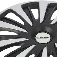 AutoStyle Copricerchi 17 pollici Serie/Kit nero/argento