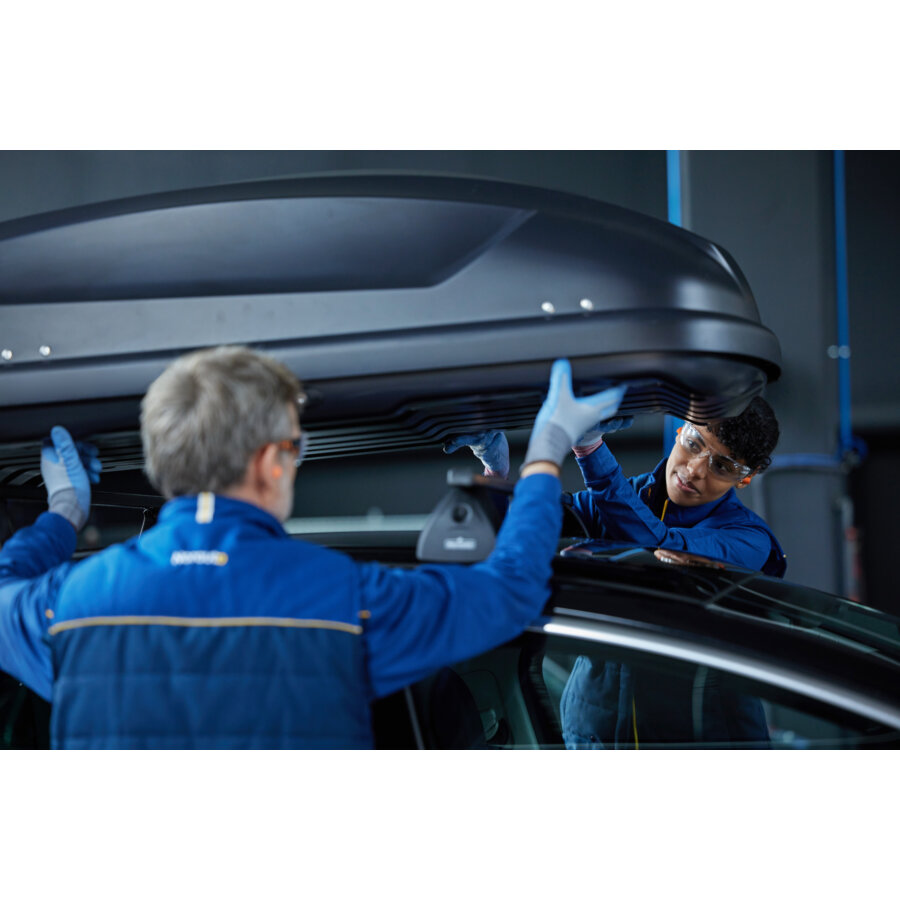 Staffa-U Set Montaggio Box Portapacchi Kit Di 80 MM Metallo Supporto Per Daimler - Foto 9