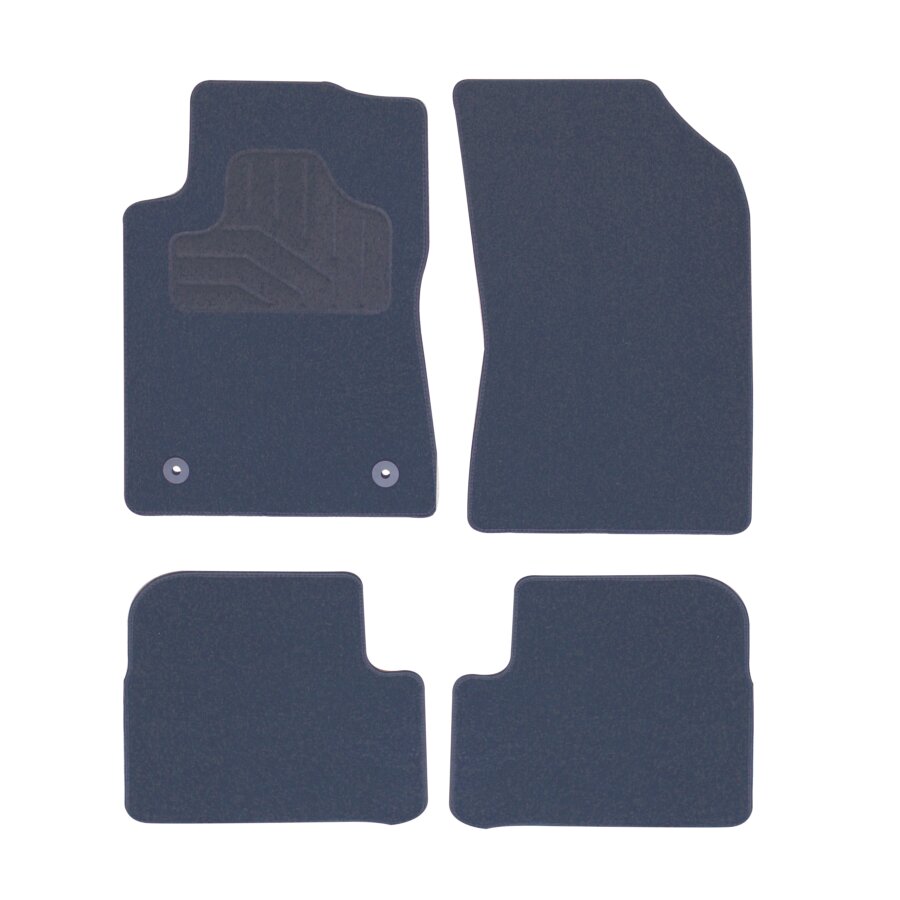 Set di 4 tappeti su misura tappeto 550 nero NORAUTO